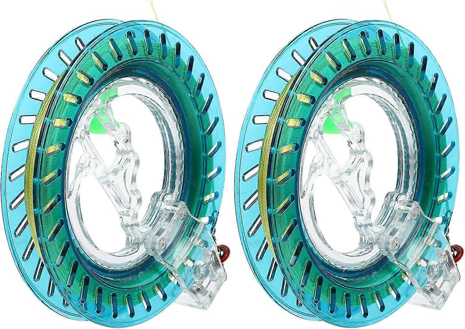 Jinxiu Kite Reel Winder Handle Kite Thread Winder Flying Kite String Winder Roller 15cm ulkona leijatarvikkeet 150m Lanka (2kpl)
