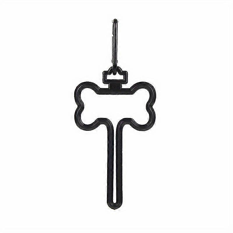 1pc骨型犬用ゴミ袋ホルダー、犬用リード用ハンズフリー犬用うんちバッグホルダークリップ