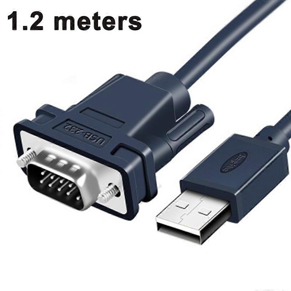 Usb To Rs232 Serial Adapter 1.2M Usb To Serial Converter Db9 9 Pin Port Rs232 Cable For Pad, Serial Modems, Router, Gps, Firmware Update"
