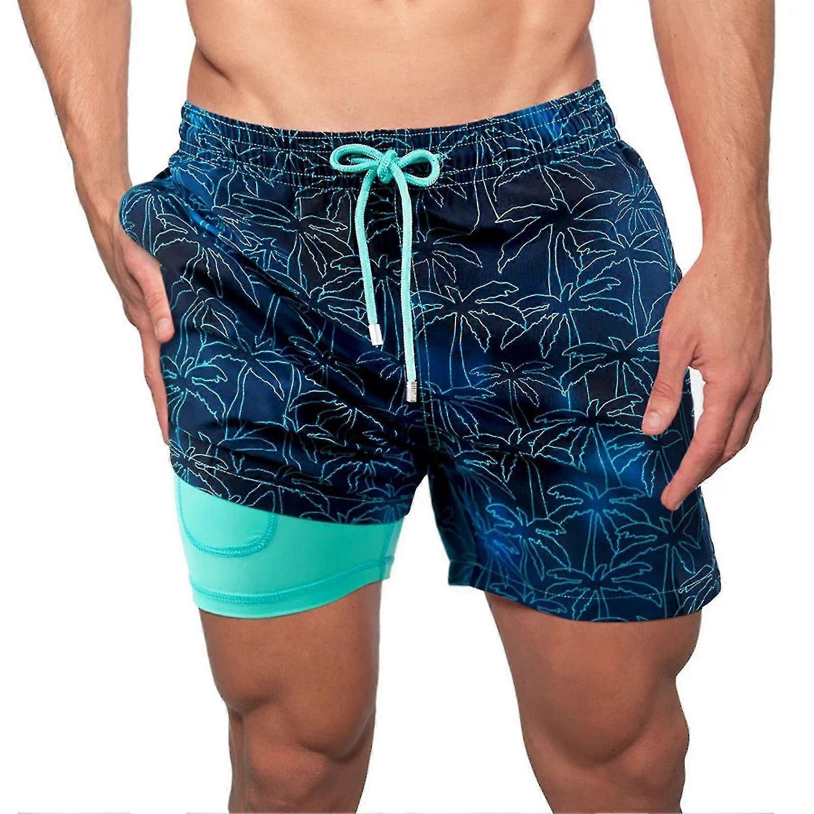 Double Layer Beach Pants The Hydrofoils Supply Elastic Drawstring Waist High Stretchy - SNNGV