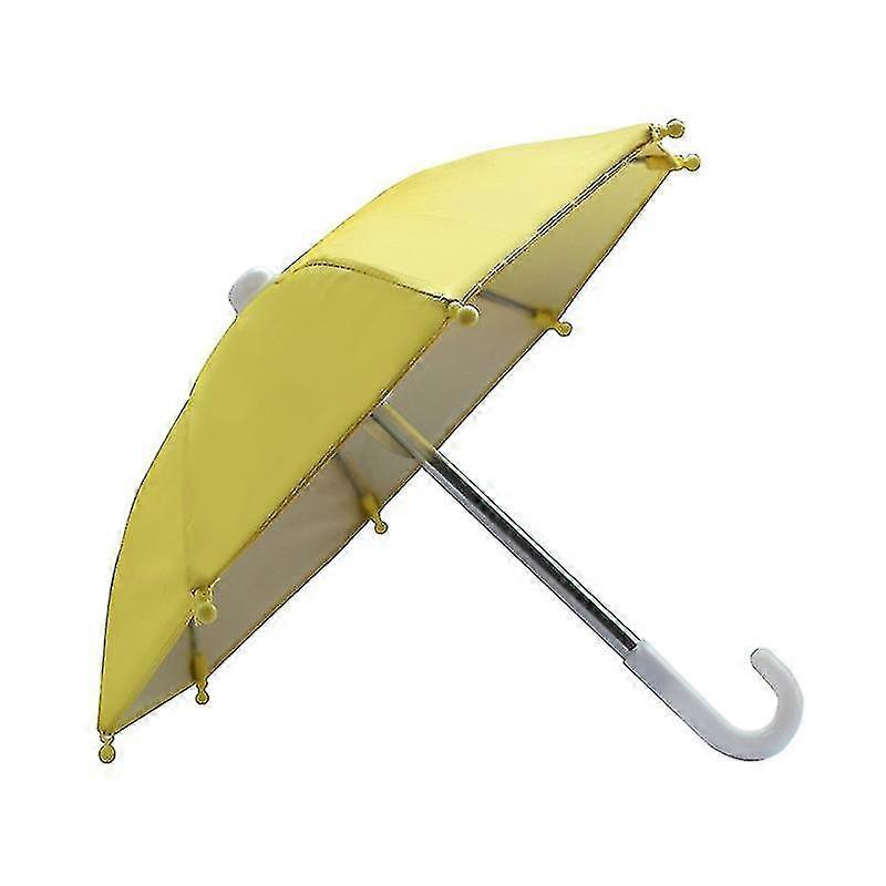 Bicycle Phone Holder Mini Sunshade Umbrella Polyester Mobile Automatic Umbrella