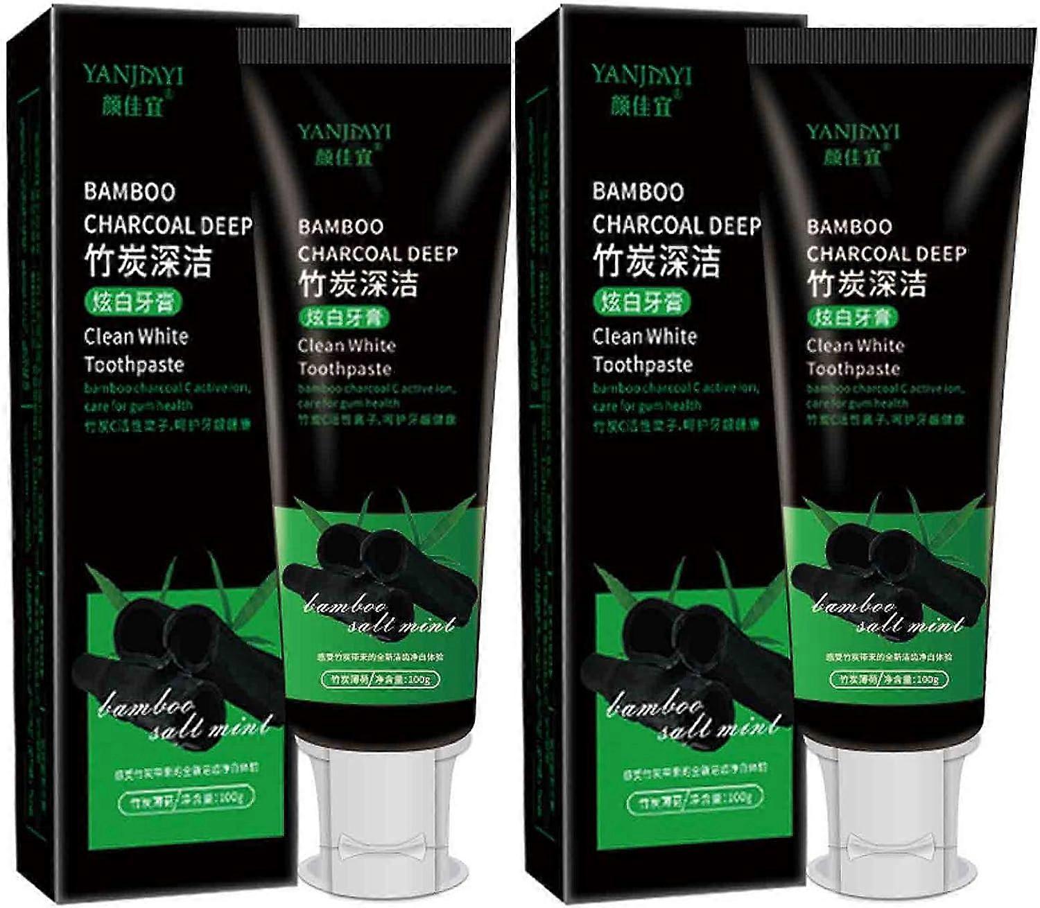 Bamboo Charcoal Deep Toothpaste Brightening Toothpaste with Activated Carbon Bamboo Charcoal Deep Clean Toothpaste Clean White Toothpaste Fresh Breath