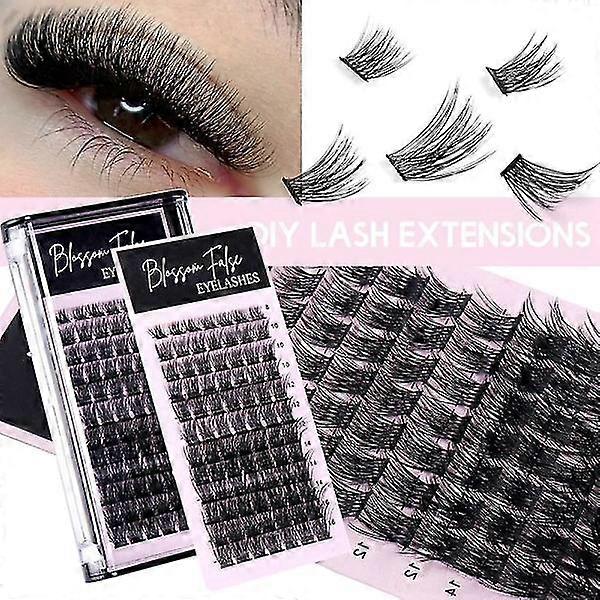 DIY Eye Extension Single Cluster False Eyelashes Grafting False