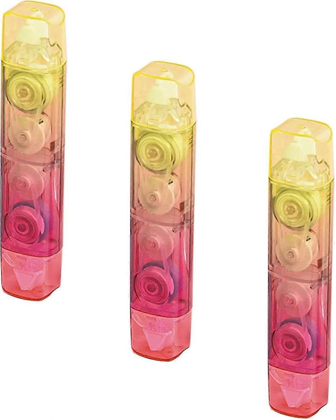 Glue Roller With Correction Tapes Mini Pocket Correction Tape Adhesive Glue Correction Tape Rollers For Office, Marking, Crafting(4pcs, Random C