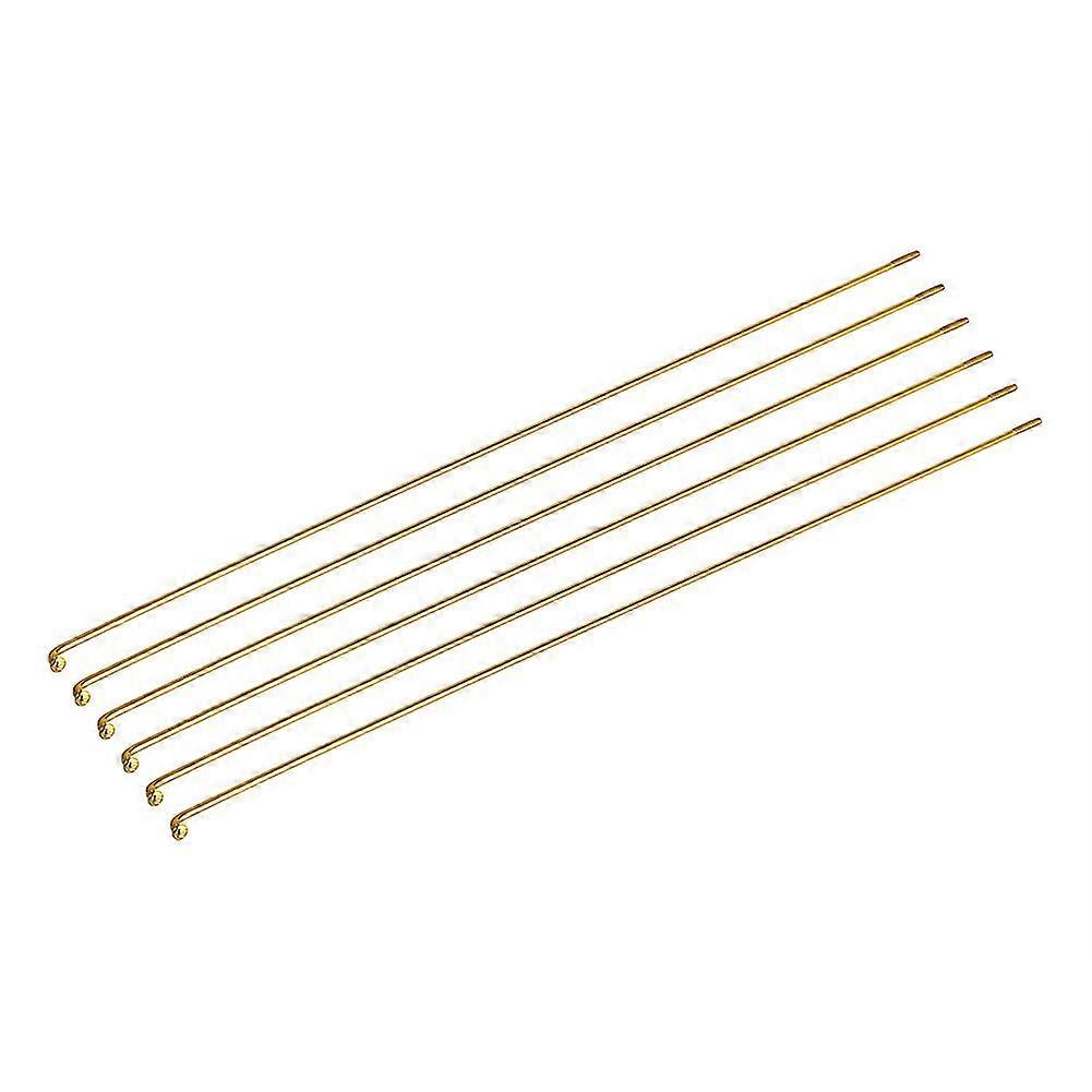 36PcsSet 259mm Gold Steel Bicycle Spokes with Nipples