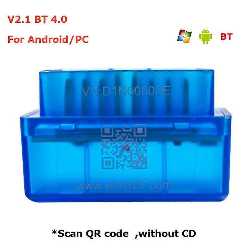 Super ELM327 Bluetooth V2.1 OBD2 Herramienta de diagnóstico del escáner del coche Mini ELM 327 V2.1 V1.5 WIFI/BT PIC18F25K80 Android IOS OBD Protocolo