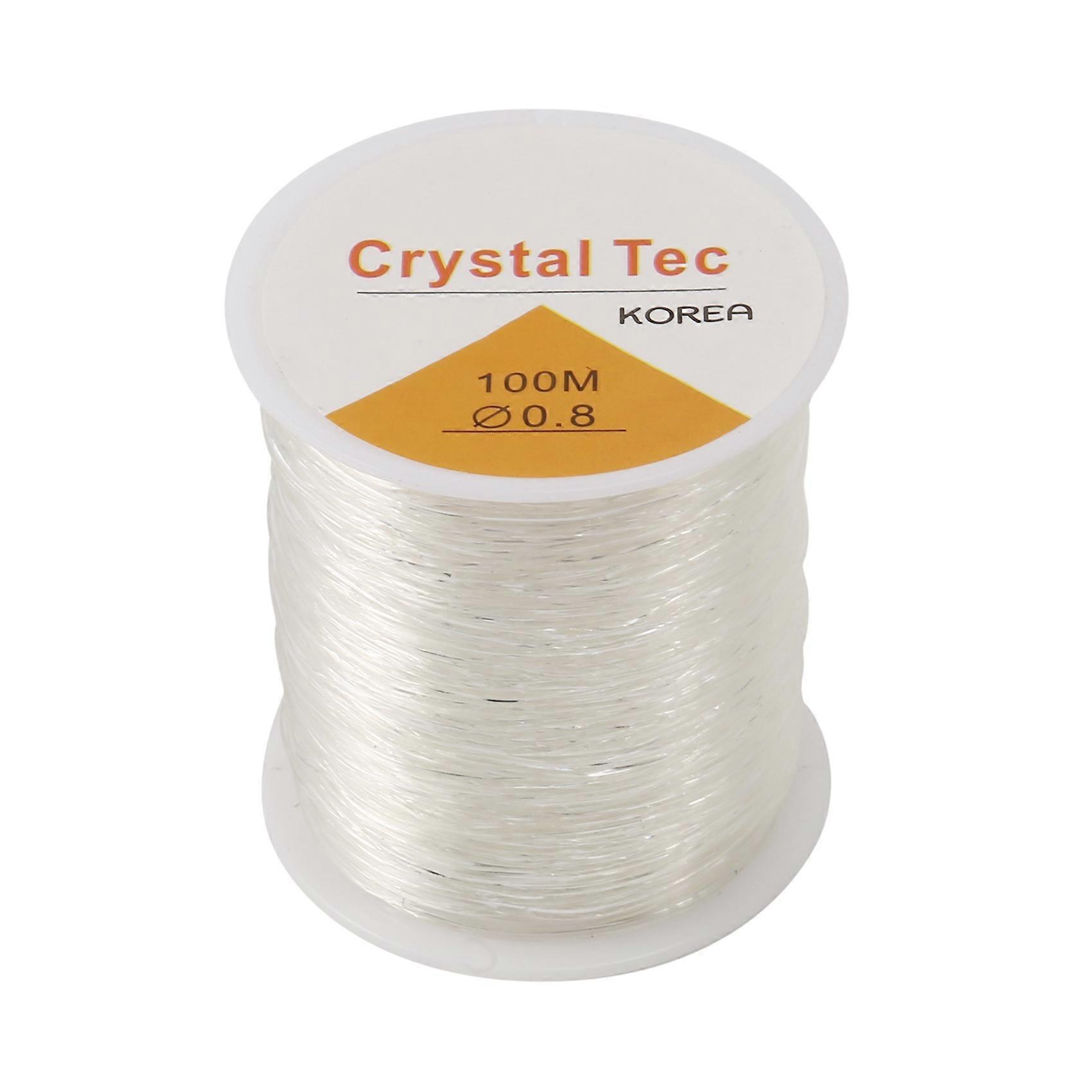 0.8mm Clear Bead Cord Crystal Elastic Stretchy Bracelet String for Jewelry Making Necklace Bracelet