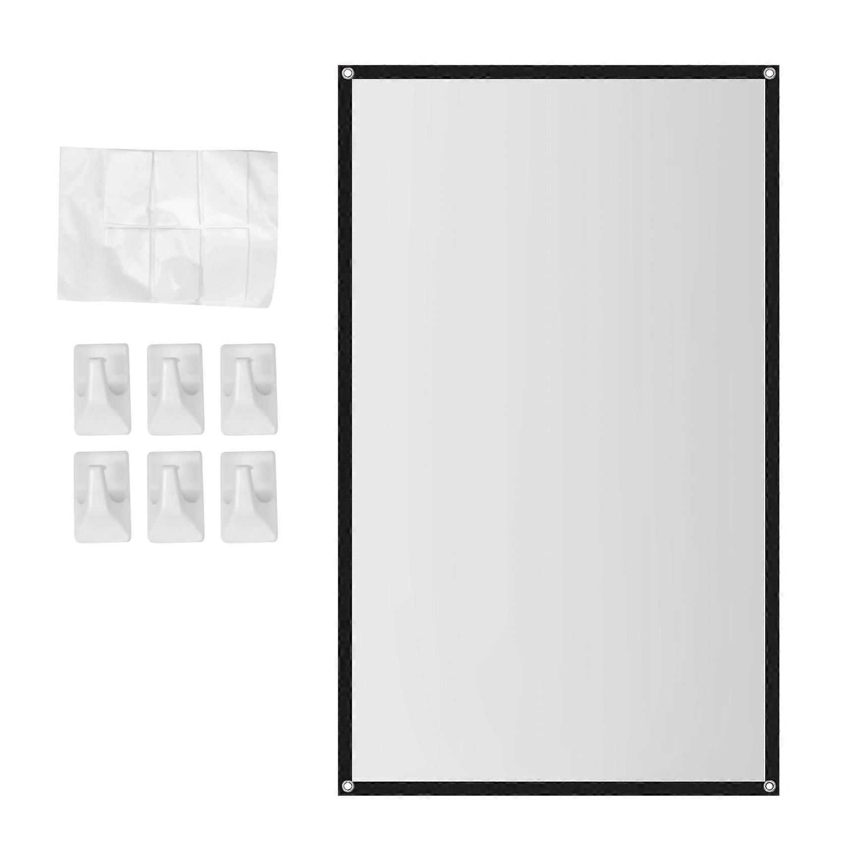 Portable Projector Screen Theater Outdoor HD White Foldable Anti-Crease (60Inch)