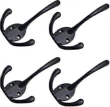 Set Of 4 Retro Coat Hooks Bedroom Coat Hooks
