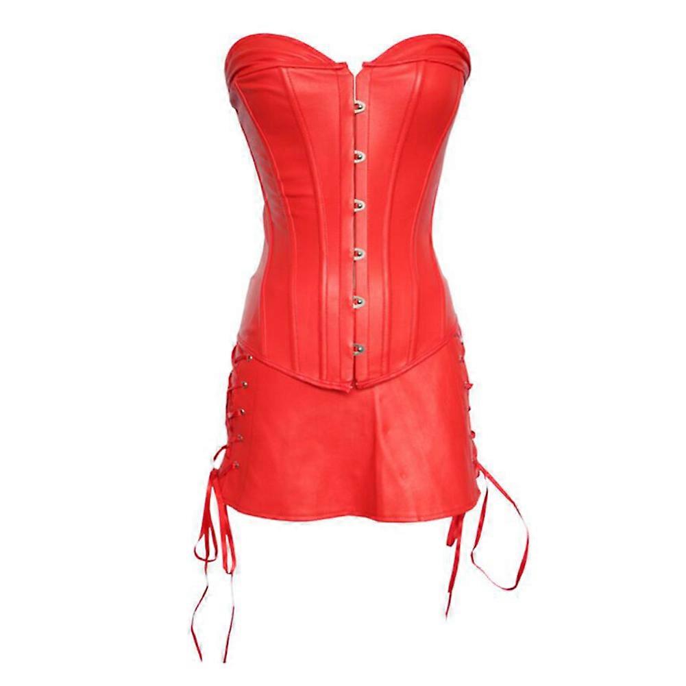 Gothic Retro Vintage Tapestry Steampunk Corset with Chain