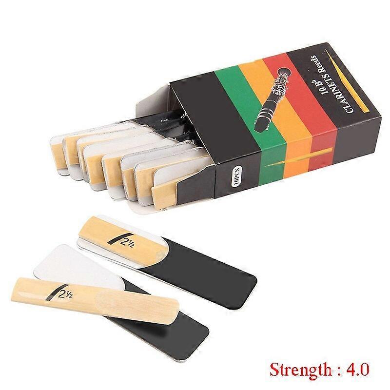 10pcs Clarinet Reeds Set Bb Tone Strength 1.5 2.0 2.5 3.0 3.5 4.0 Wind Instrument Reed