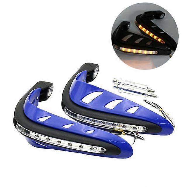 1 Pair Motorcycle Hand Guards Handlebar Hand Protector with LED Lights Motor Handguards Motocross Hand Guards Accessories