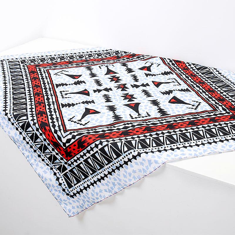 Primavera Ed Estate Cotone Retro Ethnic Print Sciarpa Donna