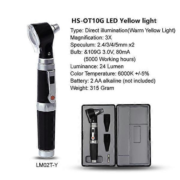 Professional LED Endoscope Medical Otoscope Set Ear Diagnostic Ear Cleaner Home Physician Ear Examination Care With 8 Earmuffs