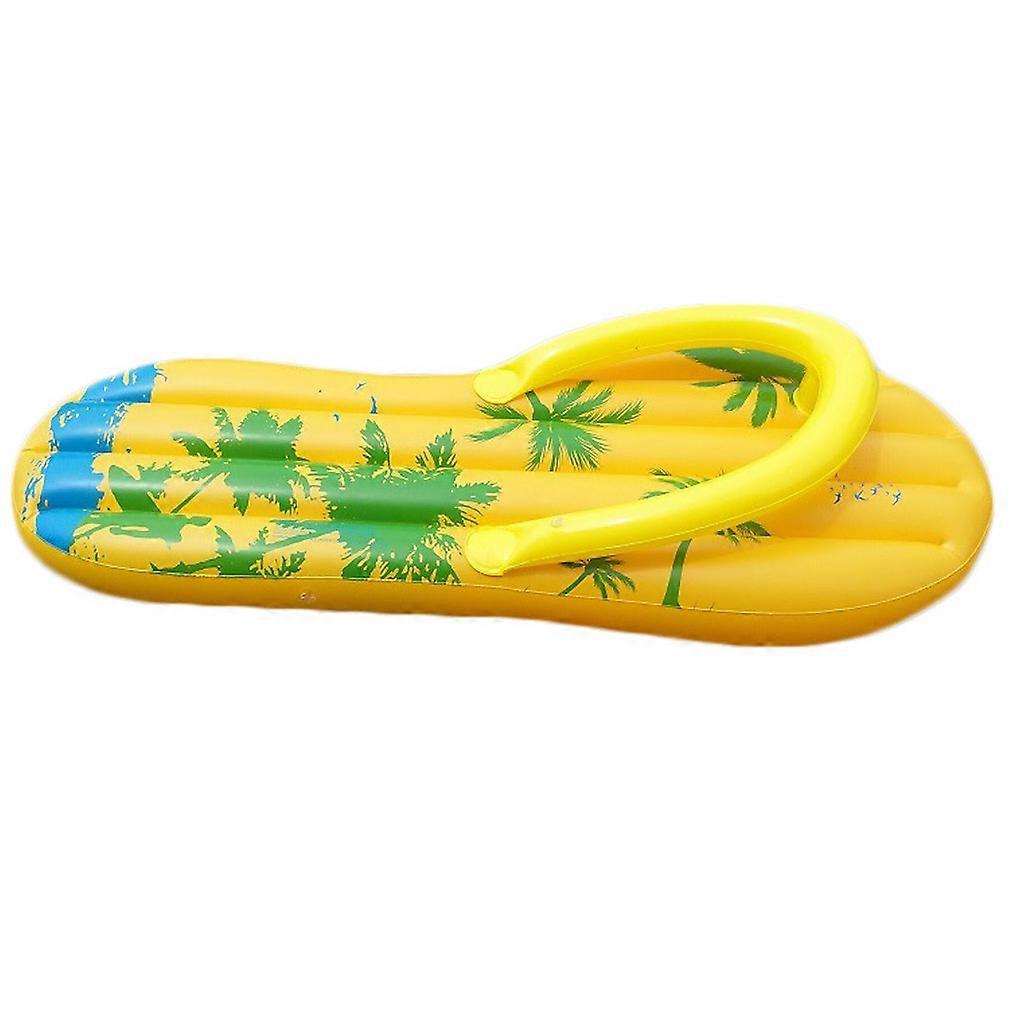 PVC Yellow Slipper Pool Float Inflatable Floating Lounge Raft