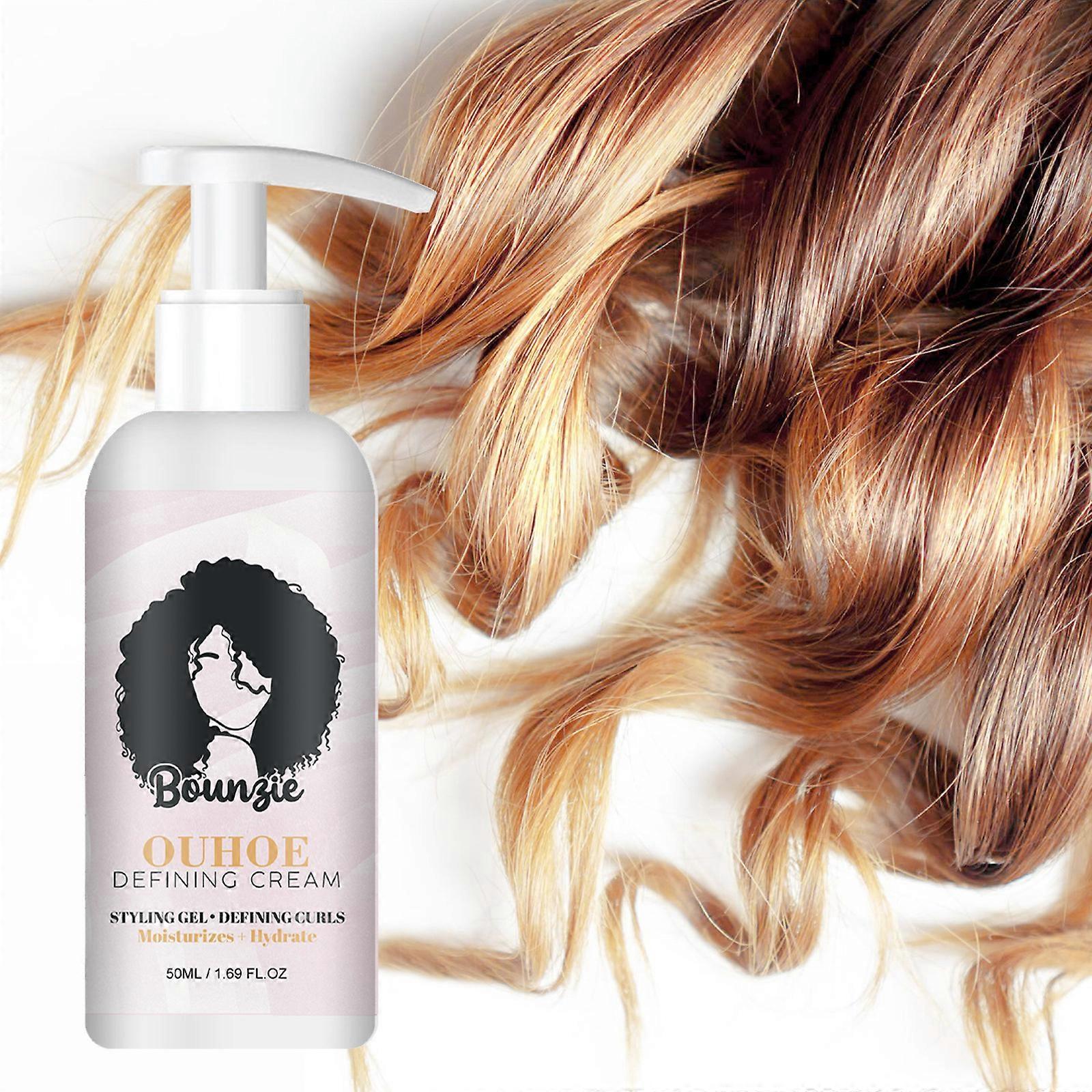 Curls Boost Defining Cream, Natural Frizz Control, Moisturizing Curl Conditioner Cream, Professional Styling Gel For Wavy & Curly Hair