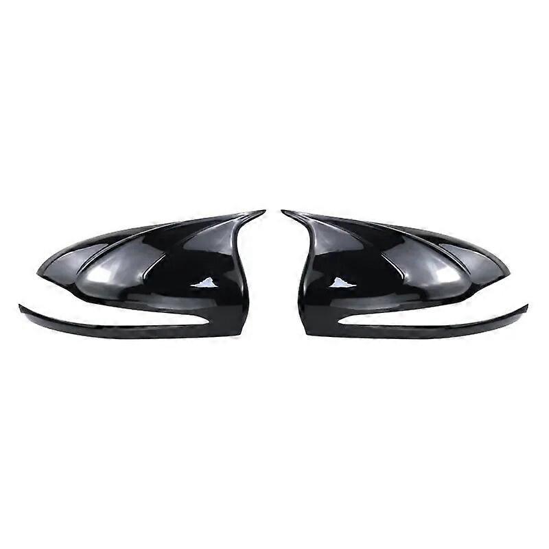 For Mercedes-Benz C-class W205 E-class W213 GLC-class X253 S-class W222 ABS bright black car rearview mirror cover trim LHDMotor Vehicle Mirrors