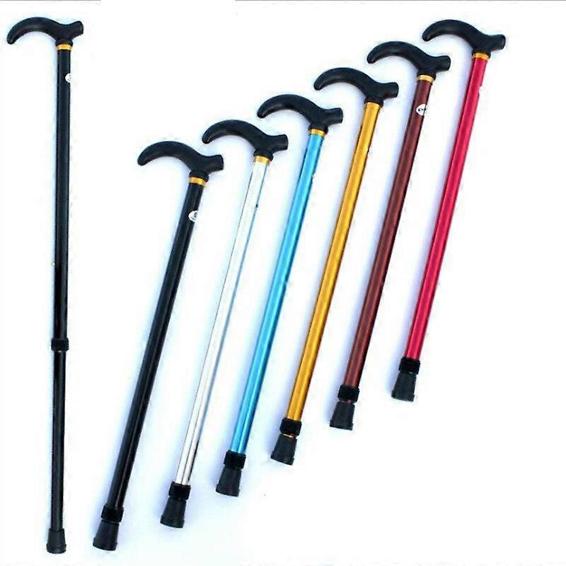 Elderly Cane Telescopic Matraques Aluminum Alloy Climbing Stick Four-section Telescopic Folding Climbing and Hiking Sticks Canes & Walking Sticks