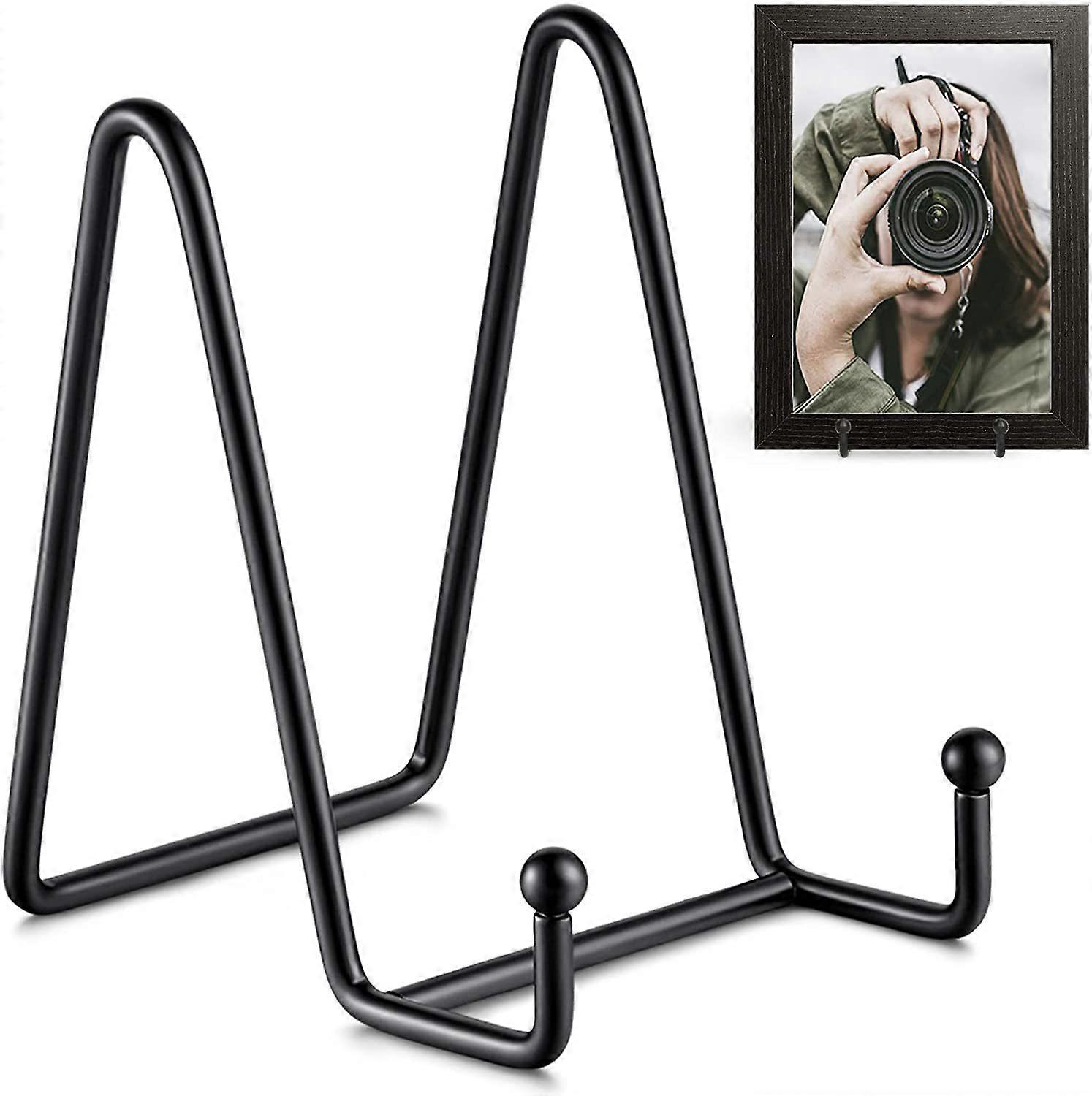 2 Pack Plate Stands for Display-3 Inch Plate Holder Display Stand Metal Frame Holder Stand for Picture,Decorative Plate