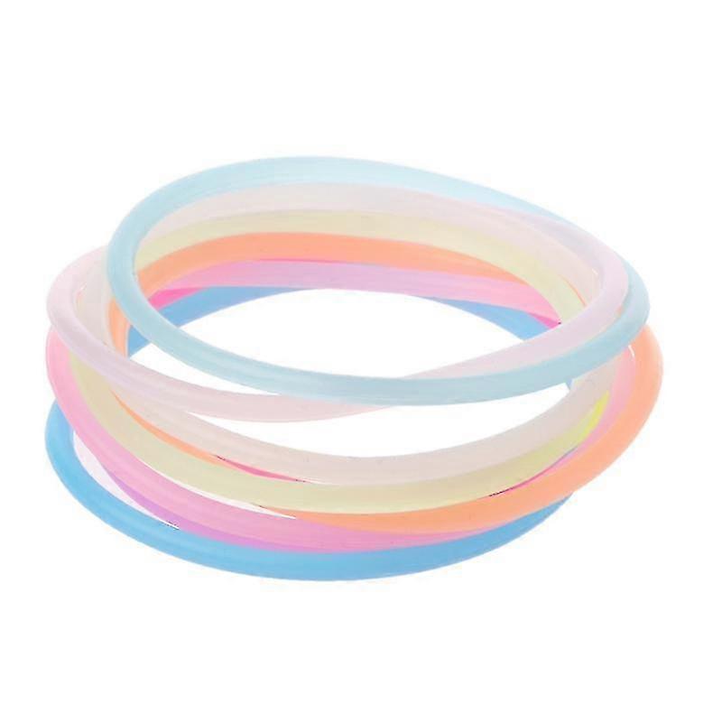 10x/set Luminous Blets Fluorescent Wrist Silic H Ties