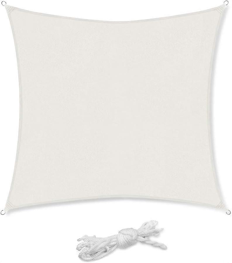 Rectangular shade sail, 2x2m, waterproof, anti-UV, waterproof and breathable, white