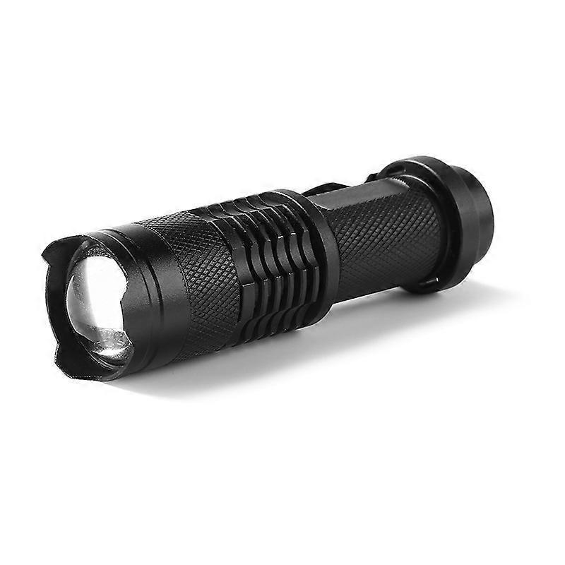 3 Modes LED Torch Torch Tactical Light Adjustable Zoom Light (Black) 1pcs