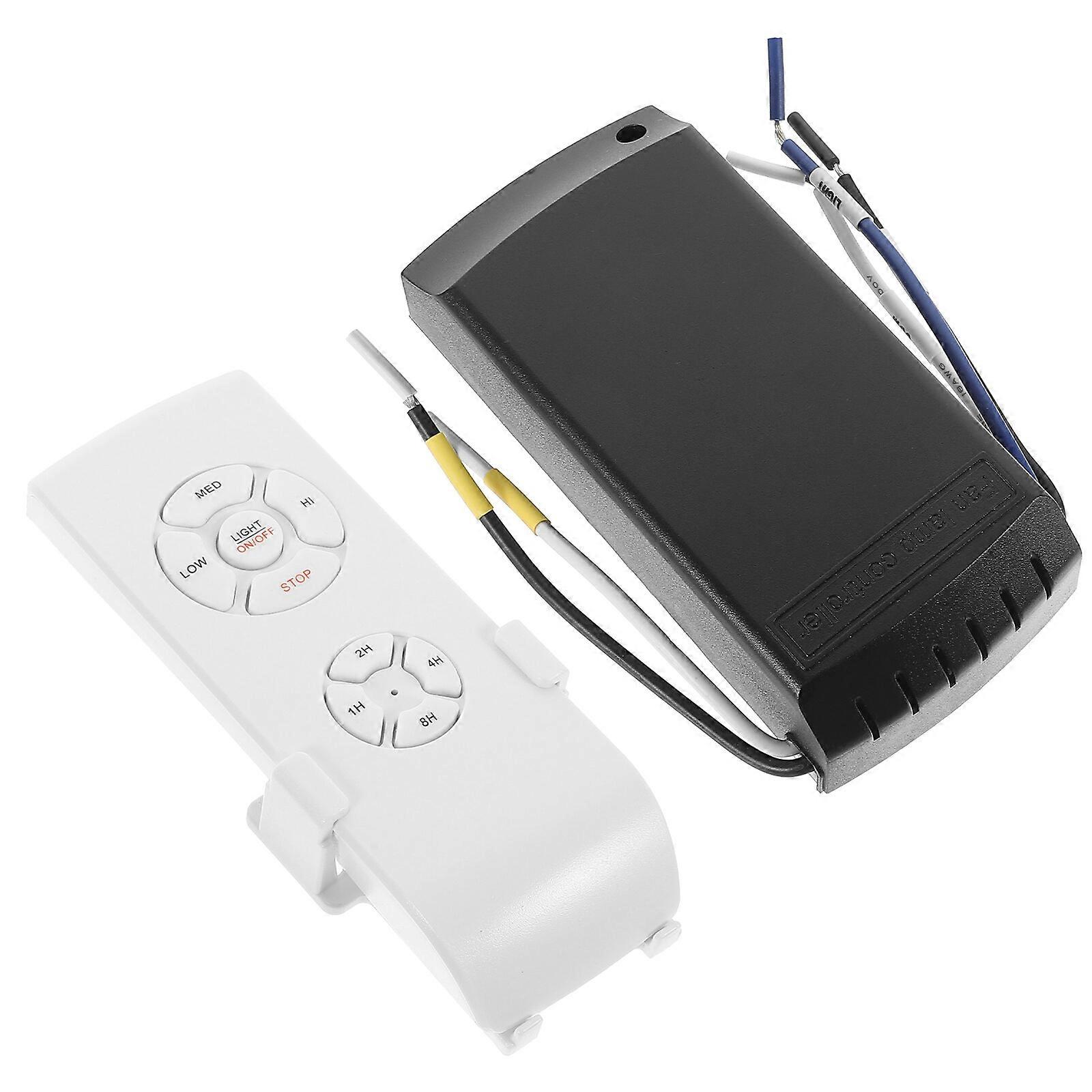 Universal Wireless Ceiling Fan Lamp Controller Kit Intelligent Timing Switch without Battery for Home Hotel Office