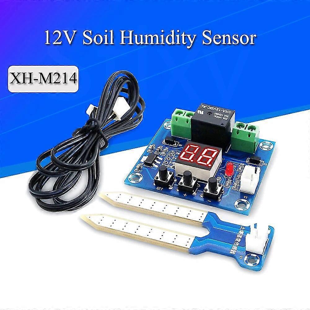 Excellent Xh-m214 Humidity Controller Soil Sensor Module 20-99%rh Precise Automatic Control Irrigation System Red Digital Display