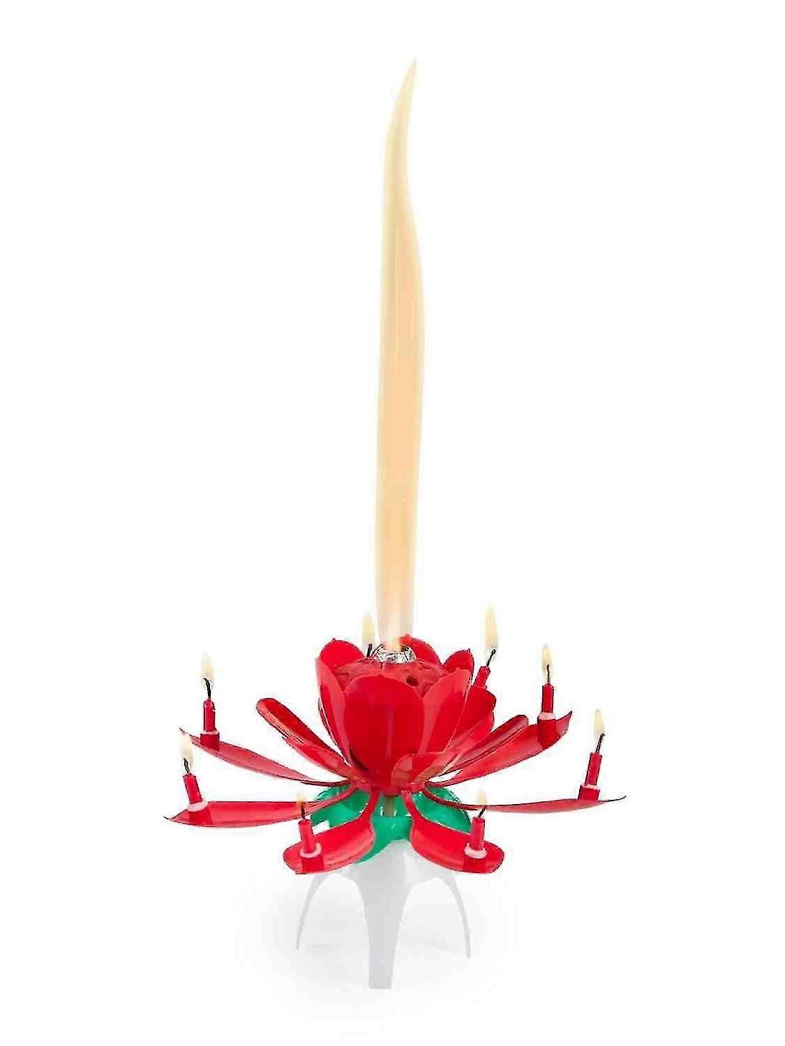 音楽でフォント効果を飾るケーキのためのバラの形をした音楽の誕生日の蝋燭