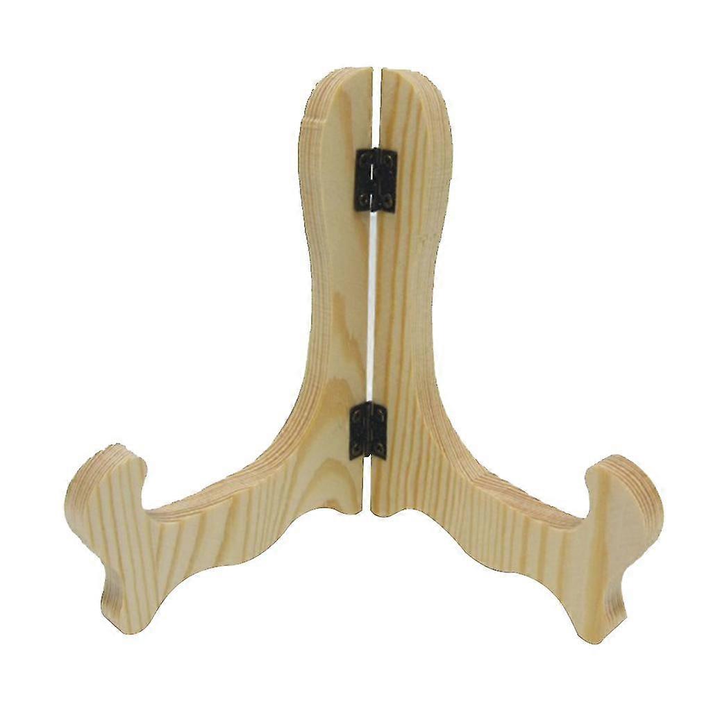Wooden Easels Plate Holder Folding Display Stand Dish Tea Tray Photo Frame Rack-MXBC