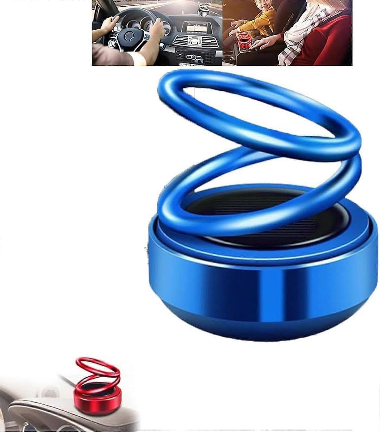 Mini Portable Kinetic Heater for Ehicles Room Bathroom,Solar Auto Rotating Double Ring Heater