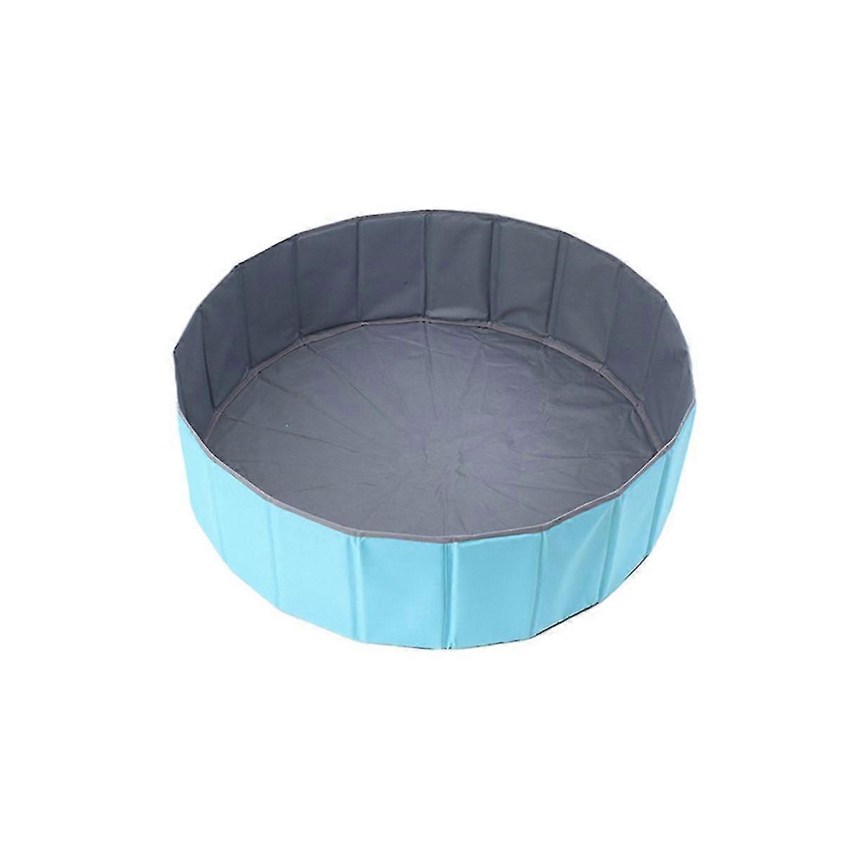 1pc Portable Game Pool, Foldable Ocean Ball Game House, With Storage Bag, Indoor And Outdoor Play (excluding Balls) Blue