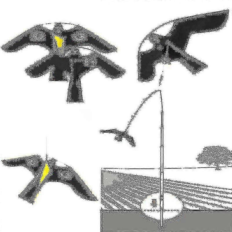 Birds Scarer Repeller Flying Hawk Kite For Garden Scarecrow Yard House Decoration(wanan)