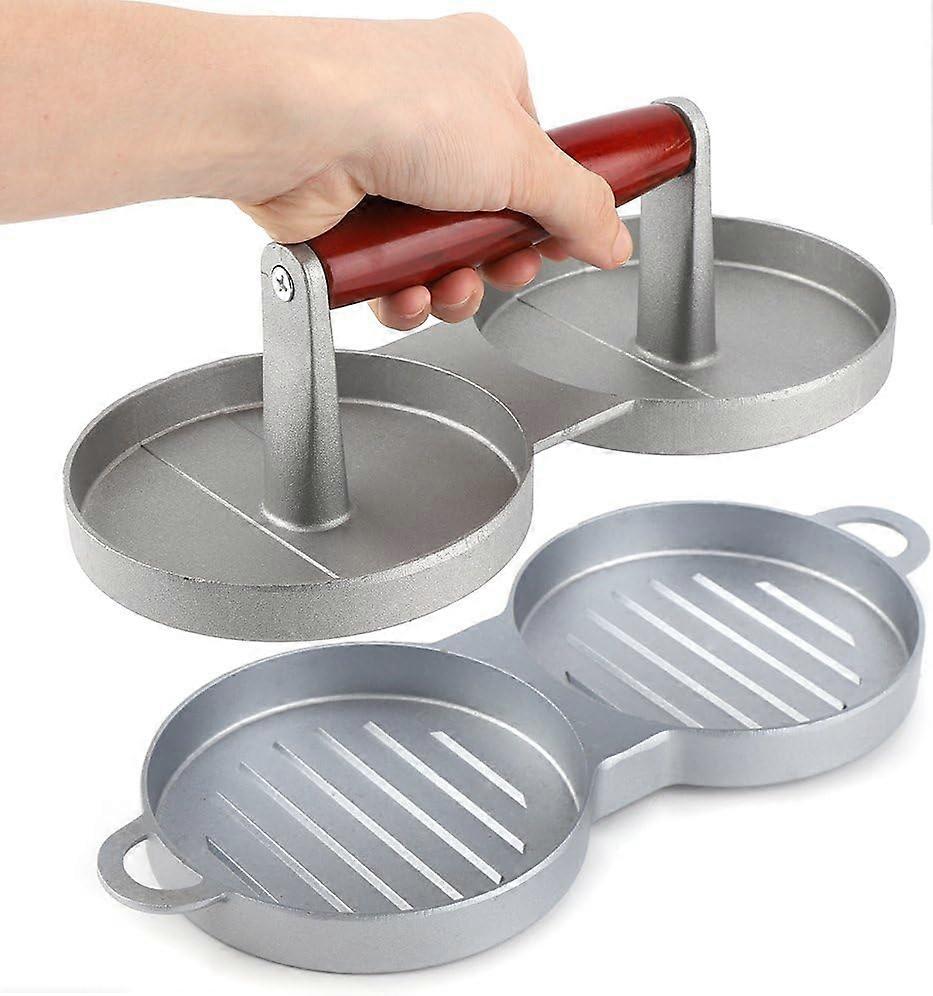 Aluminum Alloy Burger Press - Double Hamburger Machine