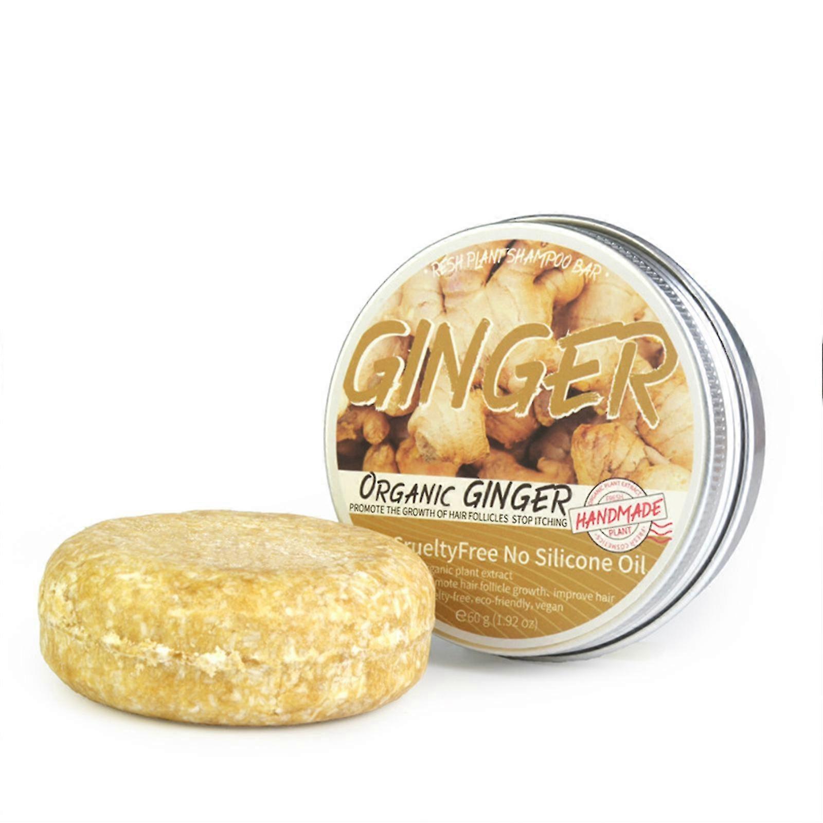 2 Pcs Ginger Hair Regrowth Shampoo Bar, Promotes Hair Growthanti-dandruff And Anti-itching