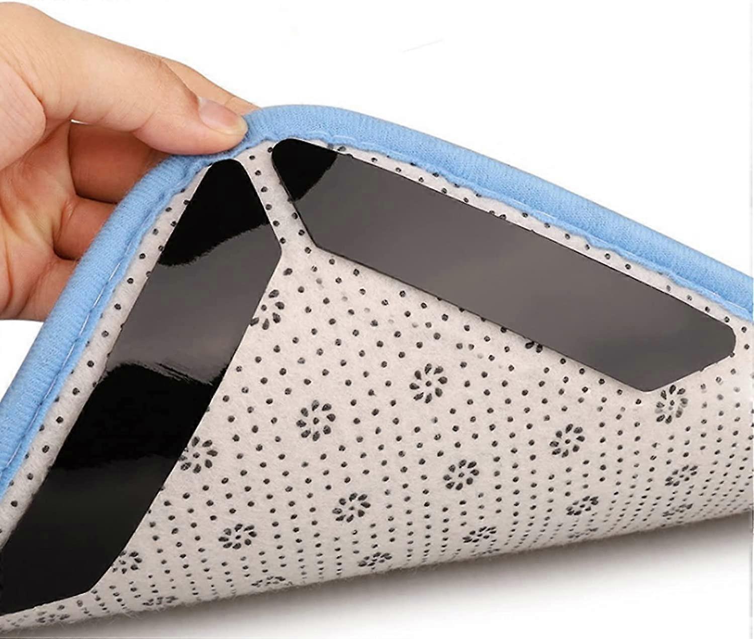 Skridsikre tæppeklistermærker, 24 stk skridsikre tæppegribere klistermærker, anti curling tæppegribere majs