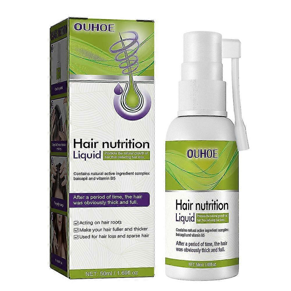 50ml Solution de pompe de croissance des cheveux StrongHair Thinning Nourrissant cuir chevelu Solution nutritive dense de fixation des cheveux