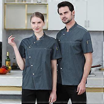 Set Giacca Da Chef Personalizzata - Con Grembiule E Cappello, Uomo/Donna, Manica Corta O Lunga - Foto 12