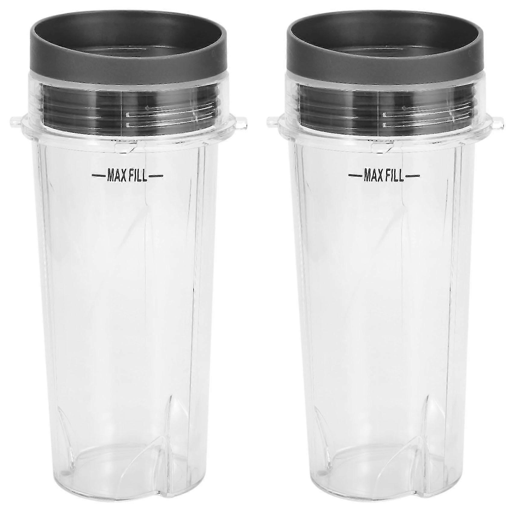 Replacement For Ninja 16 Oz Cup Single - For Bl770 Bl780 Bl660 Blender (2-pack)