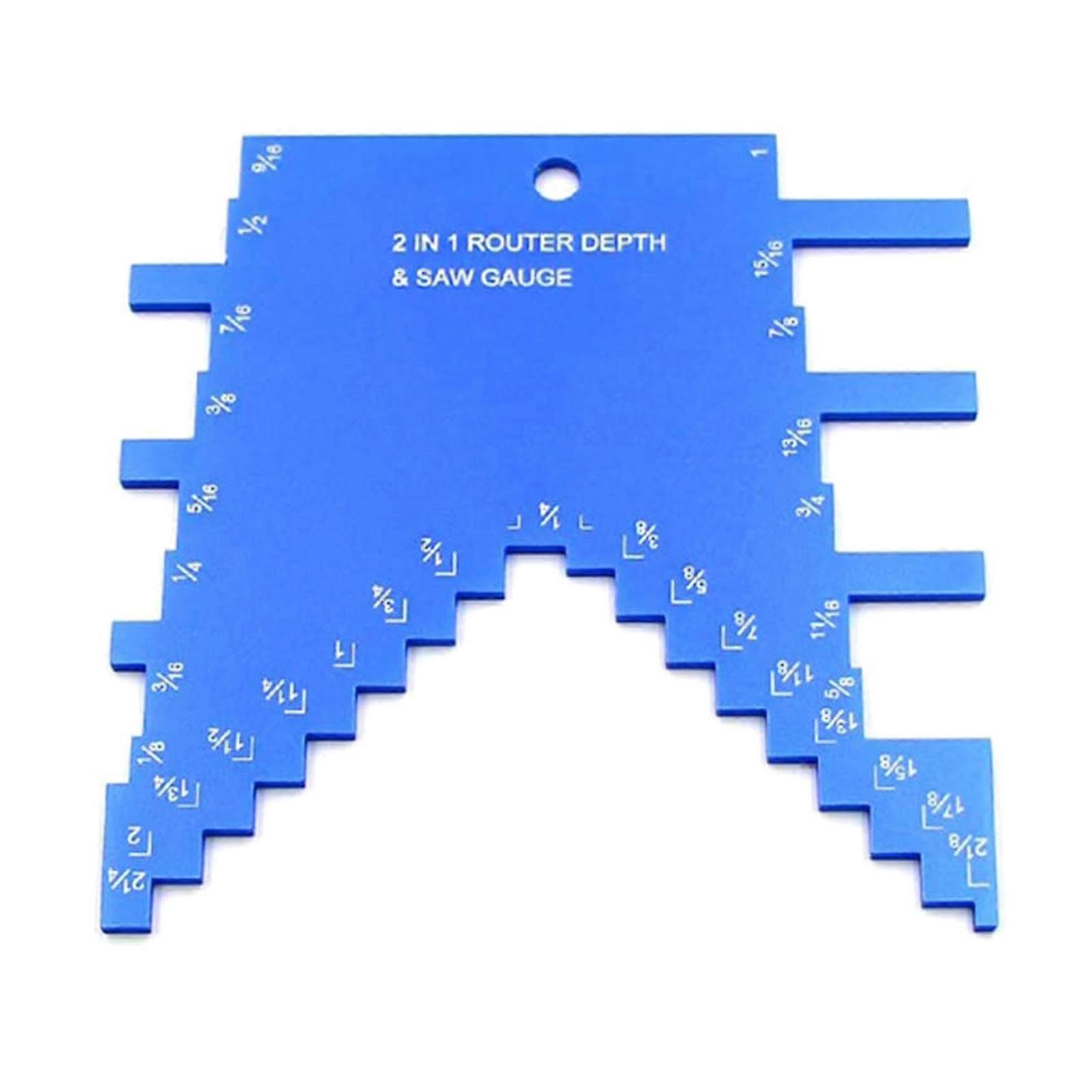 Unique Design Aluminum Step Depth Gauge for Setting up Blade Height Lightweight
