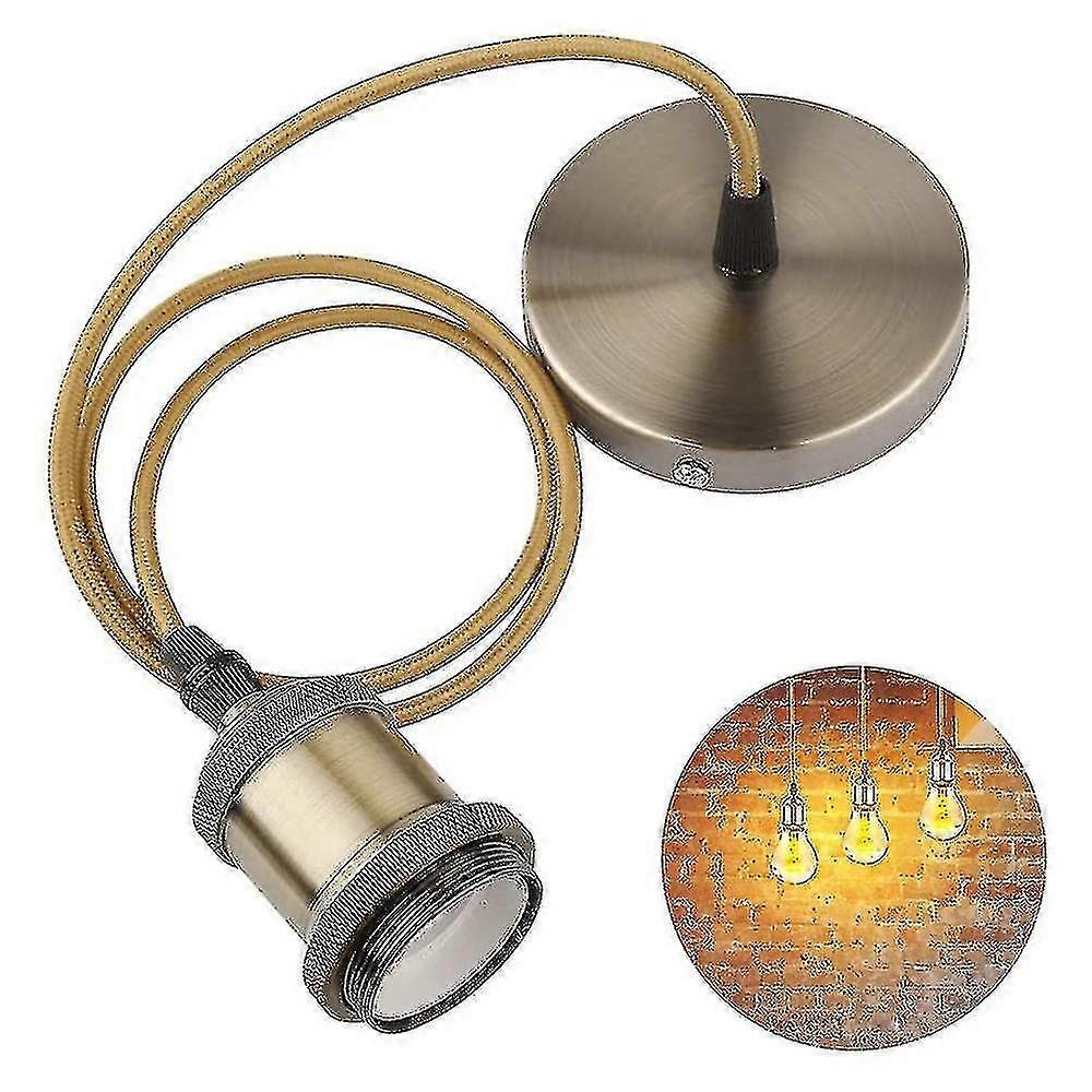 Metal Pendant Light Fitting, E27 Lamp Holder For Ceiling Pendant Light