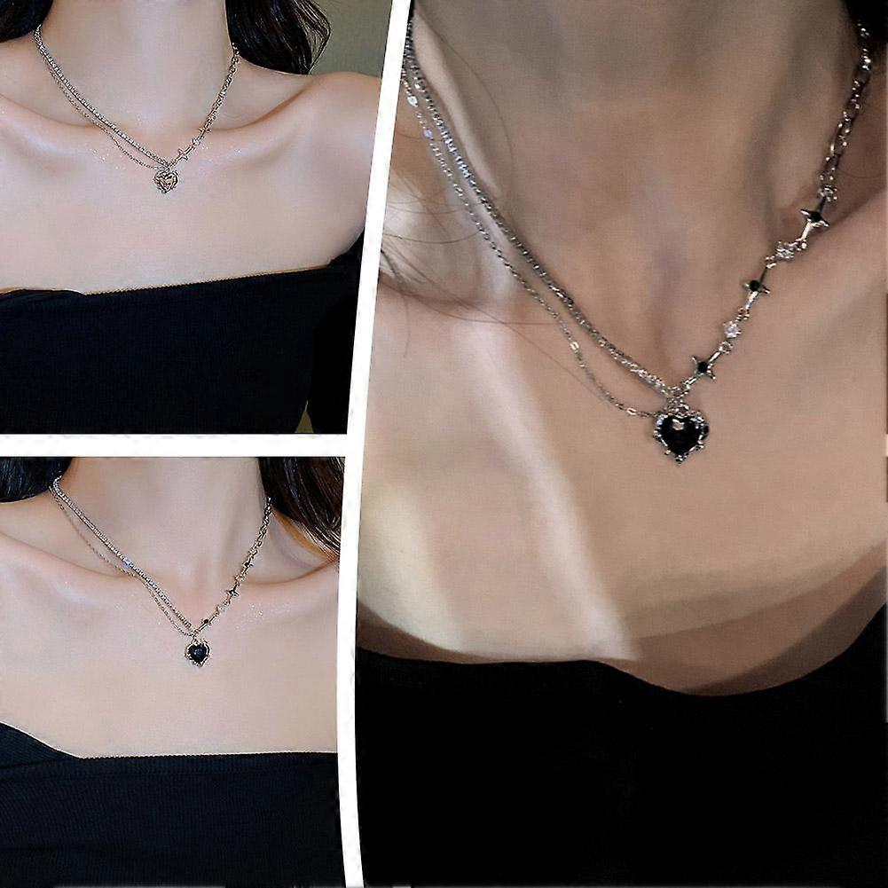 Colier de dragoste pandantiv colier pentru femei modă design creativ lanț de claviculă