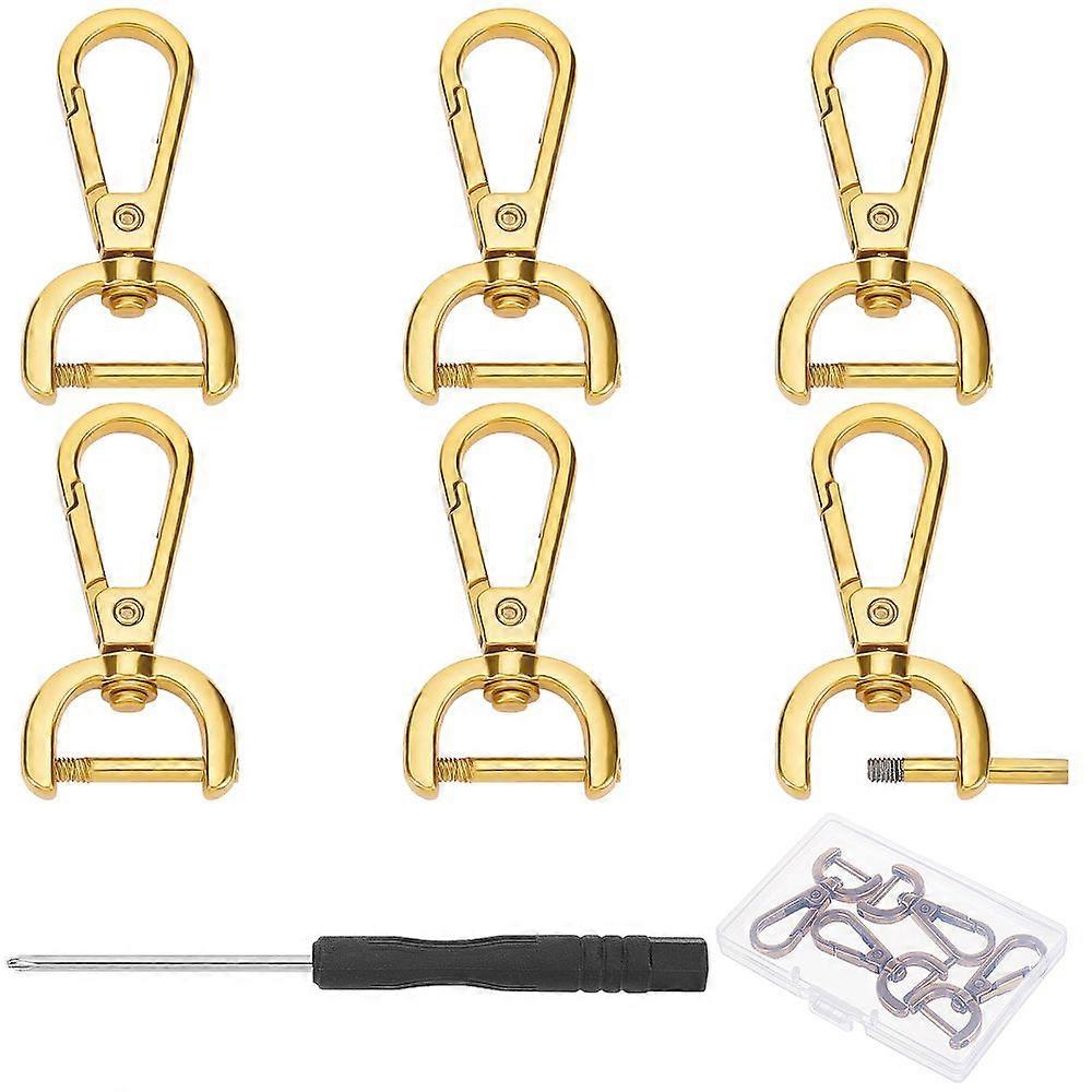 Alloy Lock Catch for Bag Buckle Accessories Makings with Iron Screwdriver Golden Lock Catch: 4.8x2.45x0.7cm Inner Diameter: 1.6x0.55cm