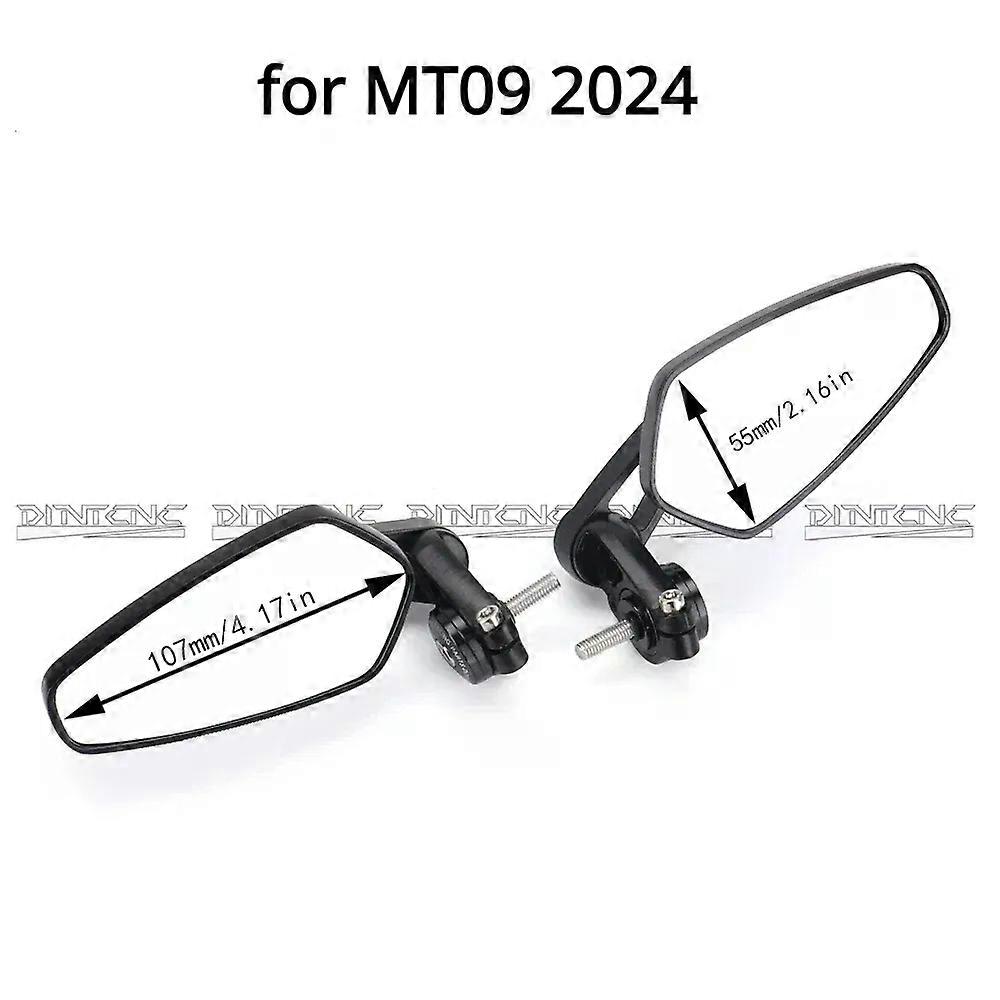 For YAMAHA MT09 MT07 2014-2024 Handlebar End Mirrors Left Right Side Rotation Motorcycle Accessories MT 07 09 MT-07 MT-09 2022