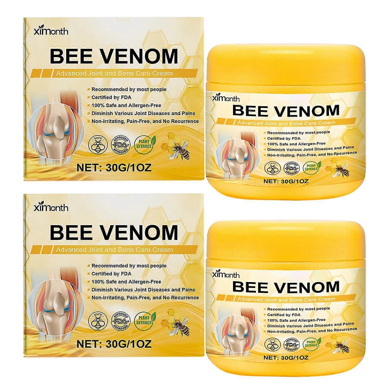 Κρέμα φροντίδας με μέλισσα-δηλητήριο ήπια συστατικά πόνος ανακουφίσει την κρέμα μασάζ για εξωτερική χρήση 2pcs Ximonth