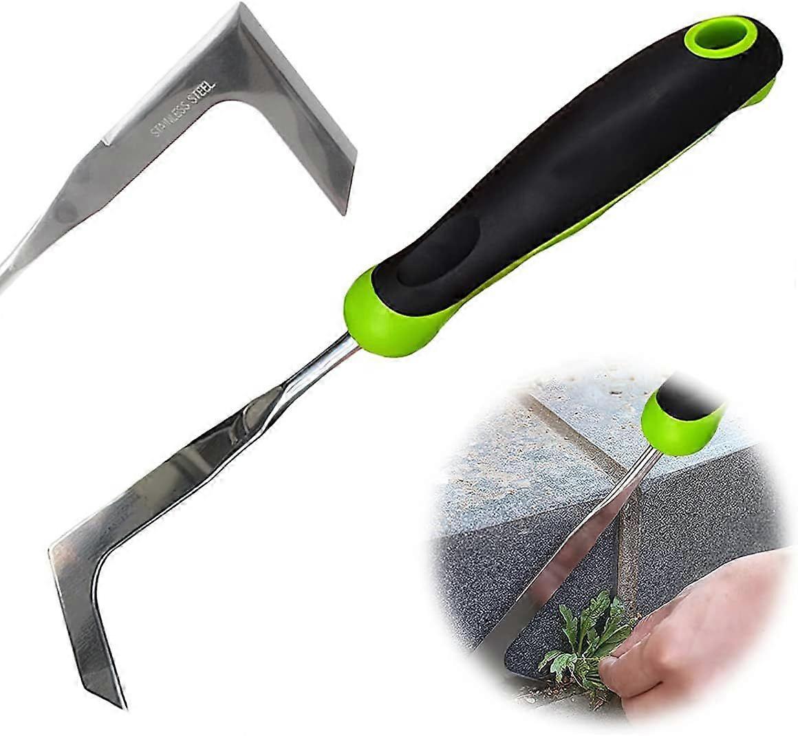 1PCS Crack Weeder, Manual Weeder with Handle, Manual Weeder Tool for Removing Weeds and Moss, Manual Weeder for Garden Cracks Weeding