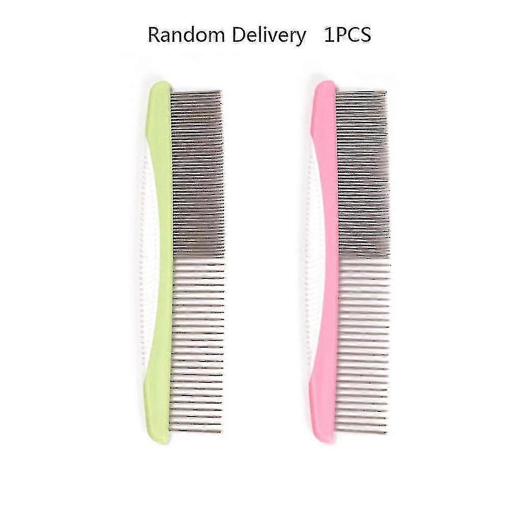Dog Grooming Combs 2-in-1 Stainless Steel With Rounded Teeth For Dematting