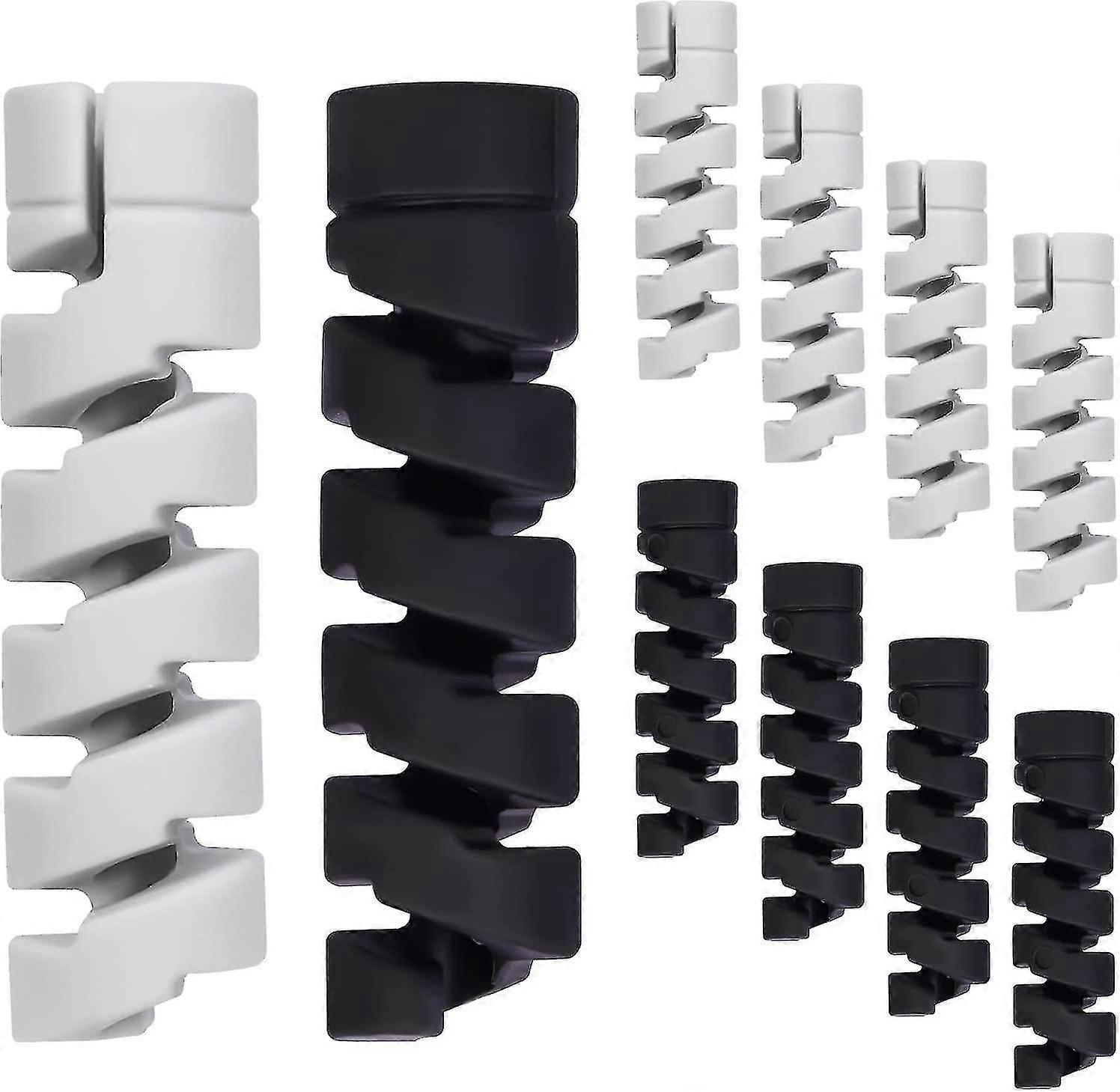 Jinyi Charr Cable Saver Protectors, Silic Cord Saver Flexible Cable Wire Protector Spiral Cable Protector Sleeve For Phs Laptops Data Cables (