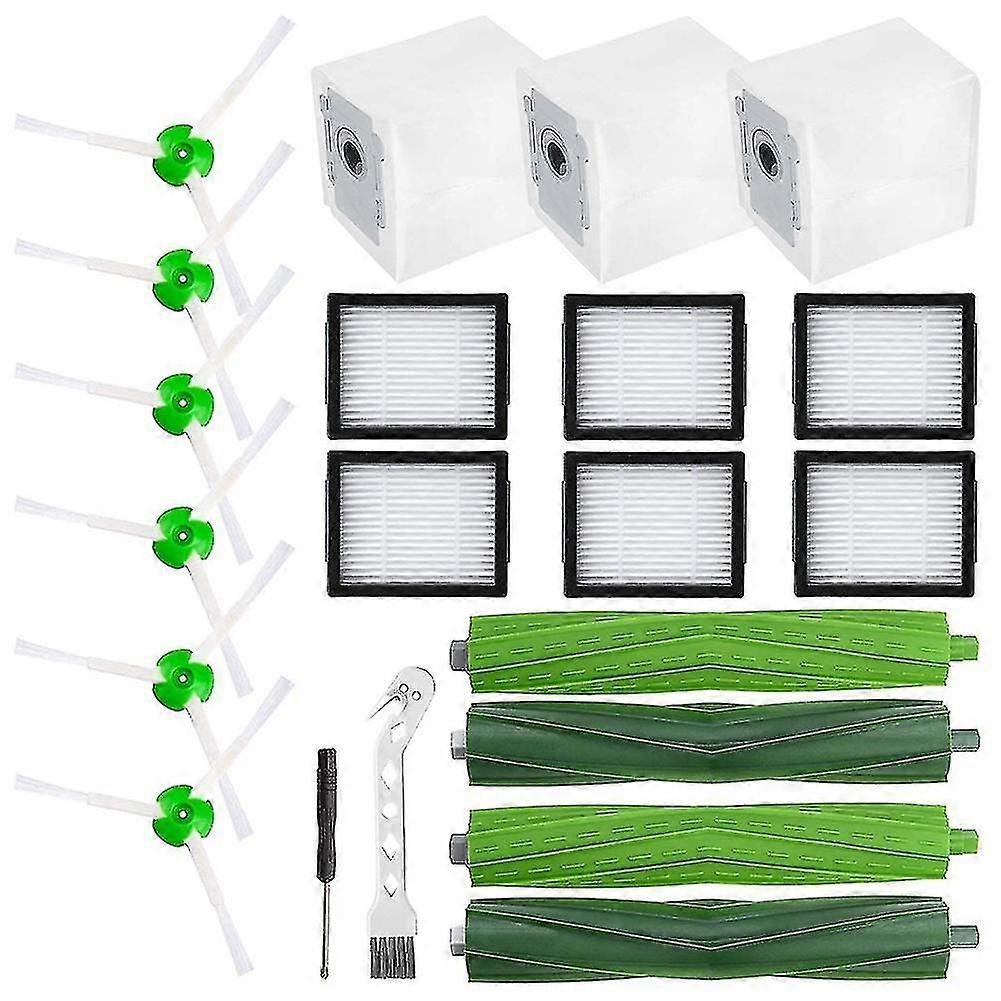Replacement Rubber Brushes Filters Dust Bags For Irobot Roomba