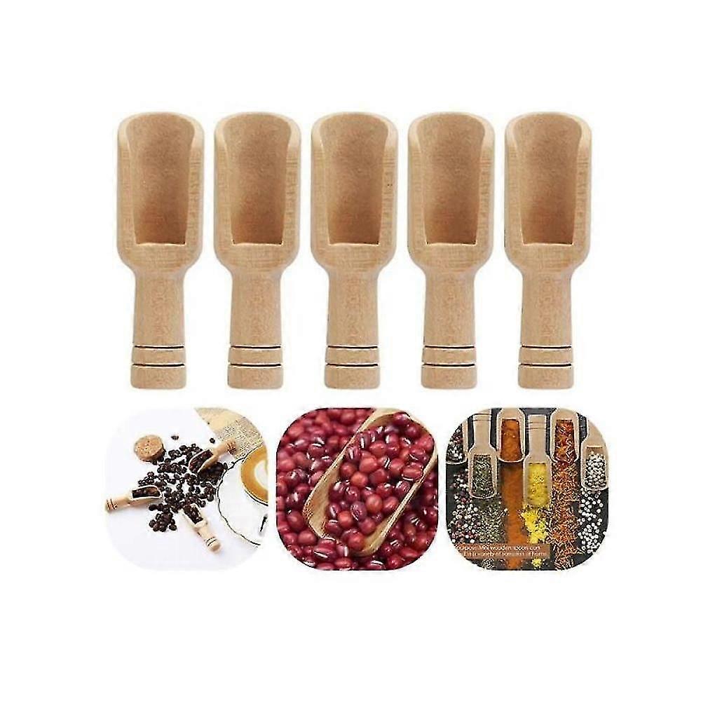 Wooden Spoons Mini Set - Bath Salt, Candy Flour, Kitchen Utensils